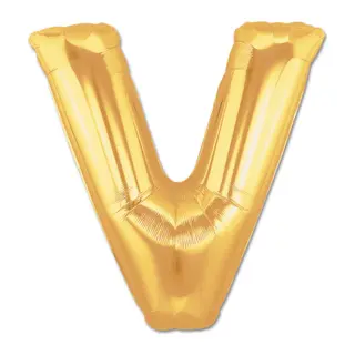 V Harf Folyo Bn Altın Renk 40 inç