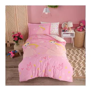 Tek Kişilik Poplin Nev Takımı Prenses Pembe