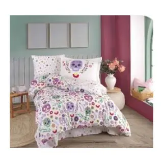 Tek Kişilik Poplin Nev Takımı Alice Mor