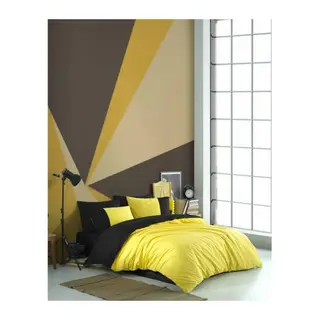 Kingsize Poplin Nev Diamond Sarı Siyah
