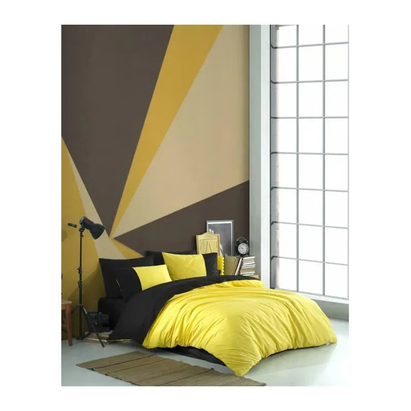 Kingsize Poplin Nev Diamond Sarı Siyah