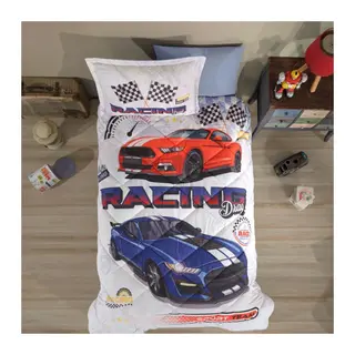 Tek Kişilik Ranforce Genç Desen Yorgan Seti Racing Drag
