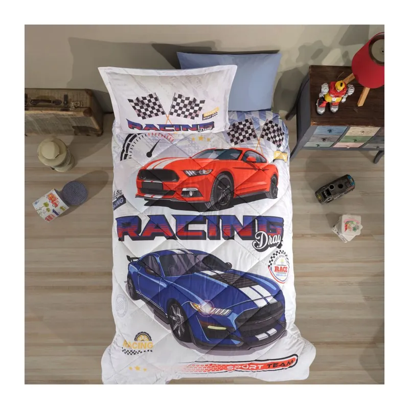 Tek Kişilik Ranforce Genç Desen Yorgan Seti Racing Drag