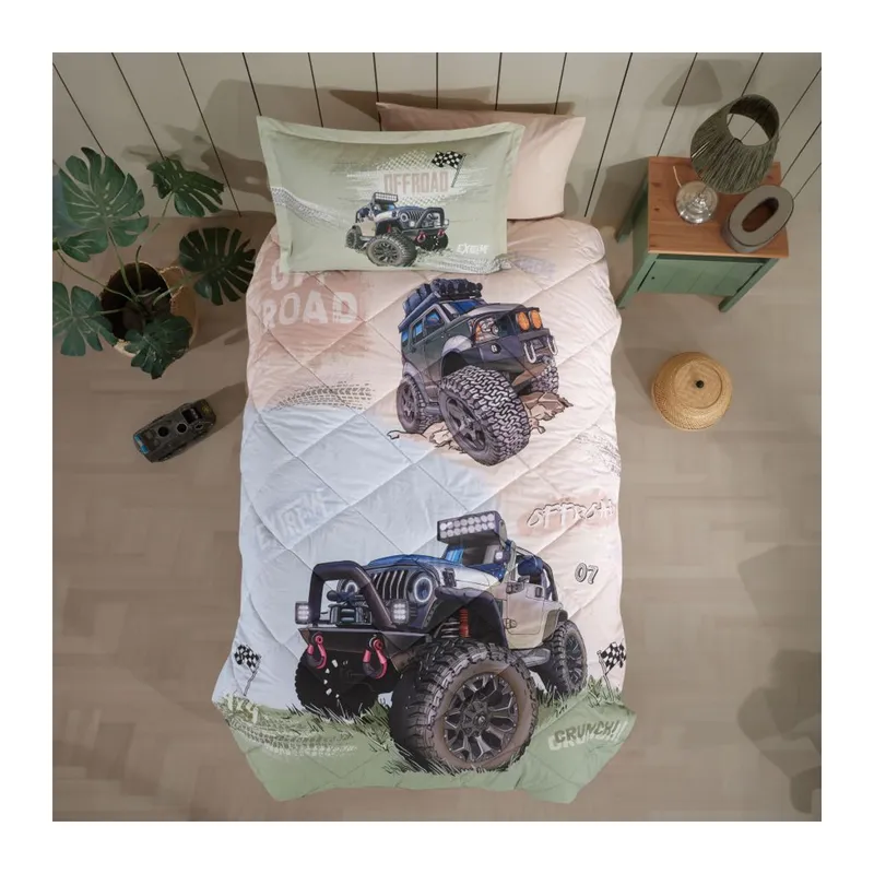 Tek Kişilik Ranforce Genç Desen Yorgan Seti Off Road