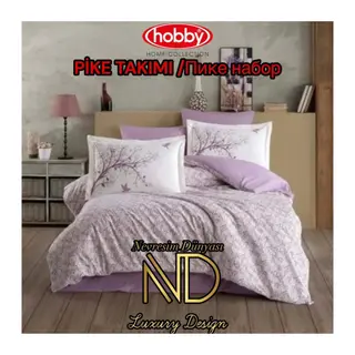 Poplin Pike Takımı Çift Kişilik Arianna Mürdüm