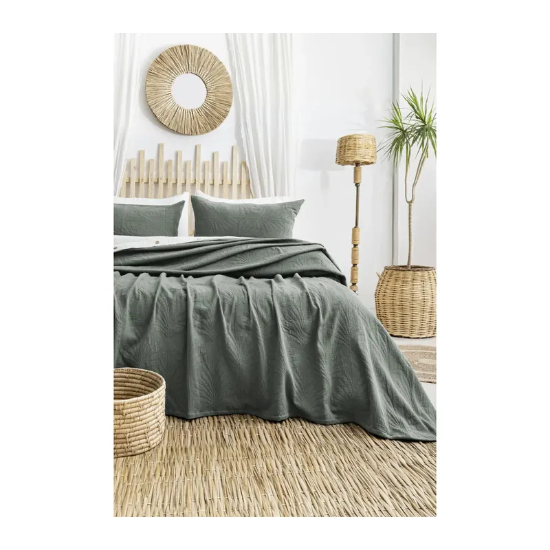 Şaheser Home Collection Yatak Örtüsü Çift Kişilik Silvia Yeşil