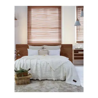 Şaheser Home Collection Müslin Yatak Örtüsü Çift Kişilik Oscar