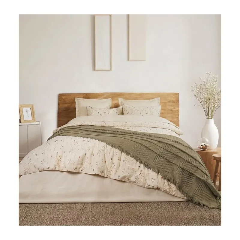 Şaheser Home Collection Çift Kişilik Pikeli Dijital Baskılı Nev Takımı Marvin Haki