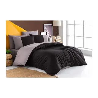 Kingsize Poplin Nev Diamond Siyah Antrasit