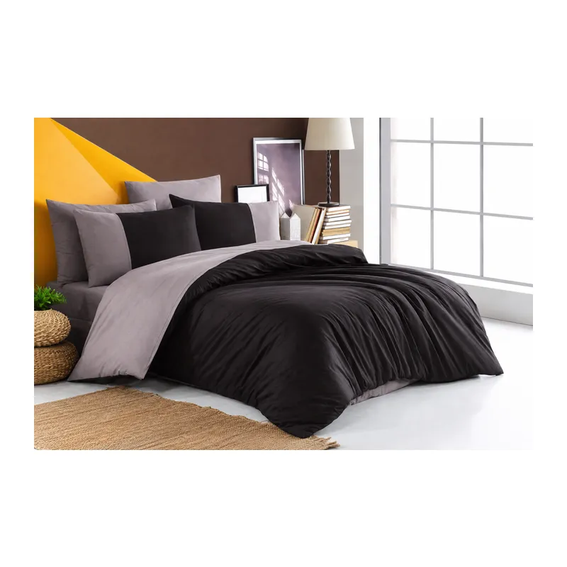 Kingsize Poplin Nev Diamond Siyah Antrasit