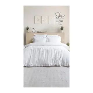Şaheser Home Collection Jakarlı Nev Takımı Çift Kişilik Leona Lila
