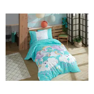 Tek Kişilik Poplin Nev Takımı Magical Aqua