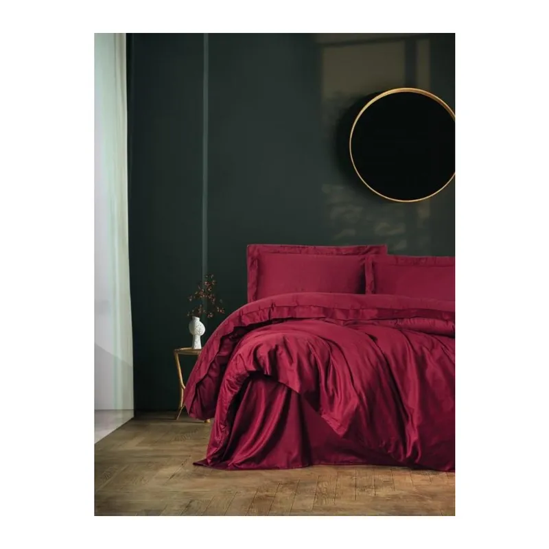 Tek Kişilik Saten Nev Takımı Elegante Bordo