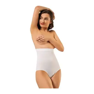 Beyaz Kadın Dikişsiz Slip Korse - Renkli / XXL