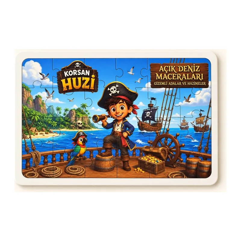 Korsan H - 24 Parça Ahşap Puzzle