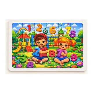 Sayılar - 24 Parça Ahşap Puzzle