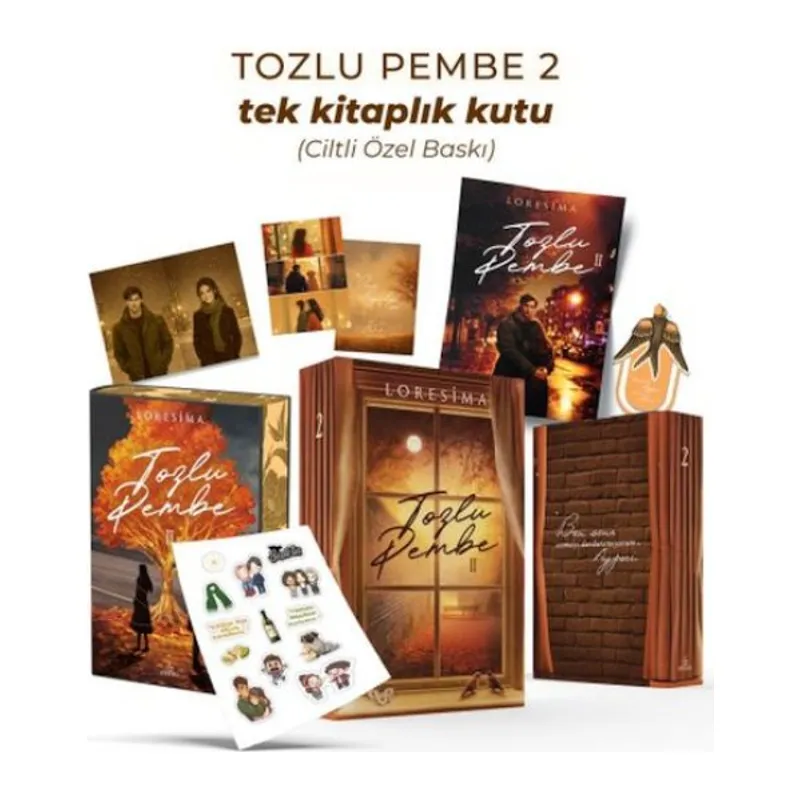 Tozlu Pembe 2 –Tek lık Kutu Yan Boyamalı