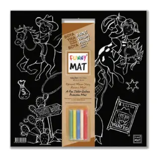 Funny Mat - Vahşi Batı 40x40cm