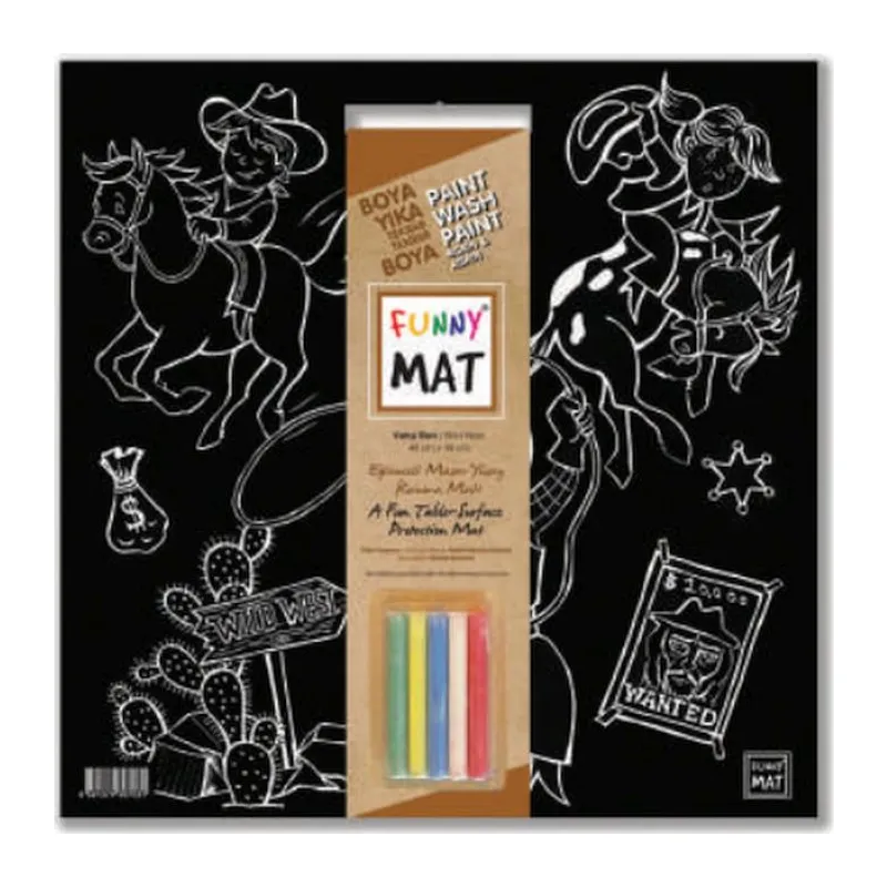 Funny Mat - Vahşi Batı 40x40cm