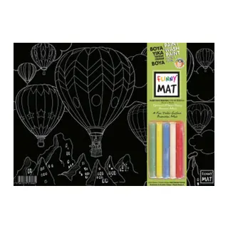 Funny Mat Black (Tebeşirli) Sıcak Ha Bnu 25X35 Cm