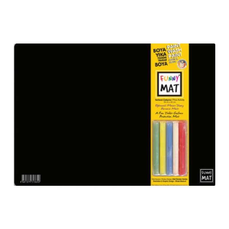 Funny Mat Black (Tebeşirli) Ser Çalışma 25X35Cm
