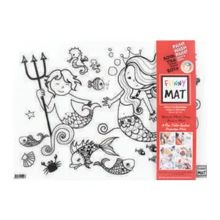 Funny Mat - Unıcorn Ve Deniz Kızı 33,5 x 48 cm