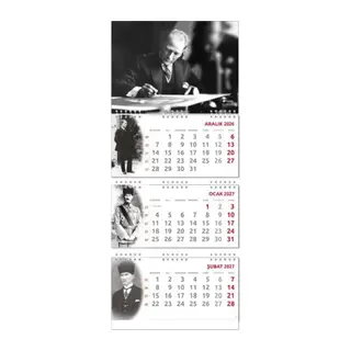 2027 Atatürk Gemici Duvar Takvimi - İmza