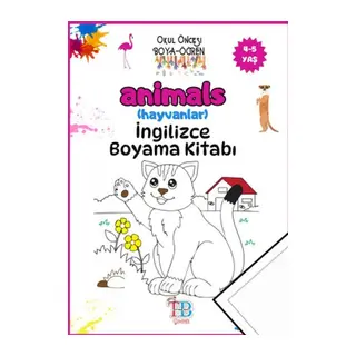 Animals (Hayvanlar)Boyama Kitabı