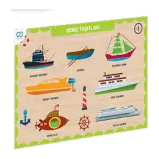 Ahşap Deniz Taşıtları Eğitici Set