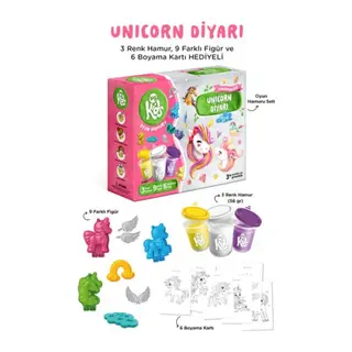 Unicorn Diyarı Oyun Hamuru Seti (18 Parça - 362 Gr)