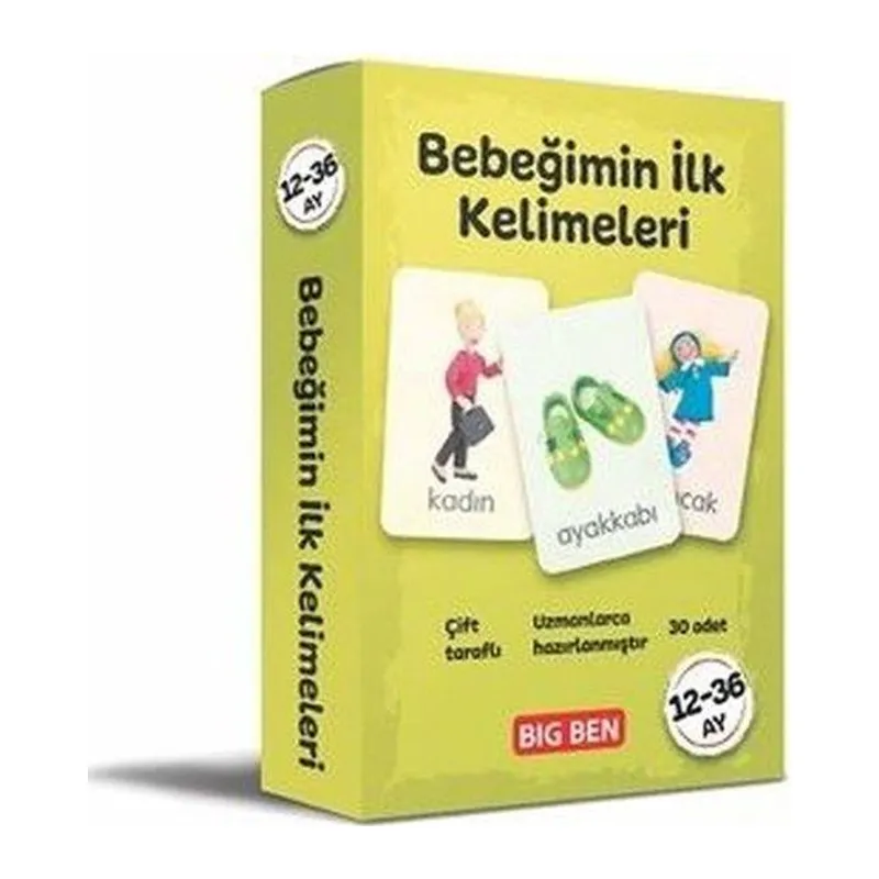 Bebeğimin İlk Kelimeleri Kartları 12 - 36 Ay