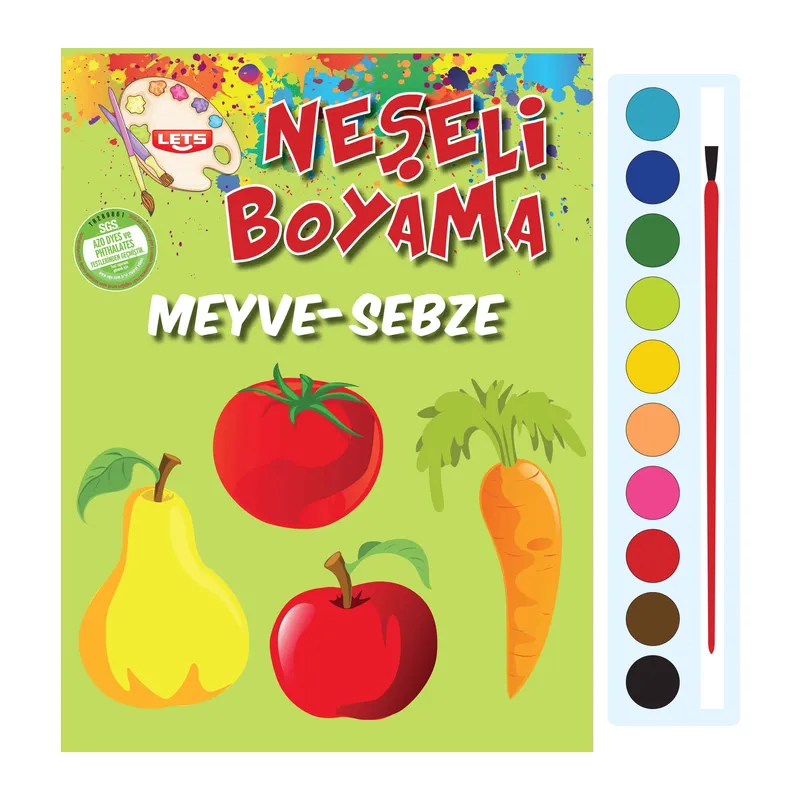 Neşeli Boyama - Meyve-Sebze