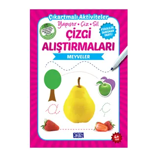 Meyveler - Çizgi Alıştırmaları