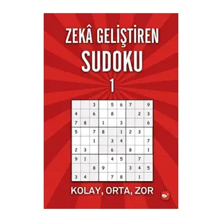 Zeka Geliştiren Sudoku 1 Kolay - Orta - Zor