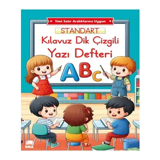 Renkli Standart Kare Çizgili Yazı i A4 Ebat