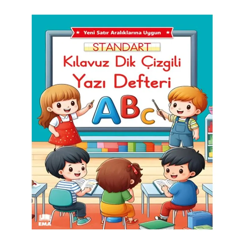 Renkli Standart Kare Çizgili Yazı i A4 Ebat