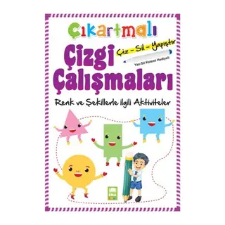 Çıkartmalı Çizgi Çalışmaları Renk ve Şekillerle İili Aktiviteler