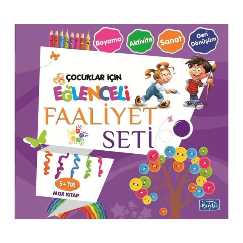 Eğlenceli Faaliyet Seti - Mor - 5+ Yaş