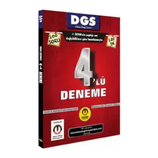 Tasarı DGS Son Format 4 lü Çözümlü Deneme