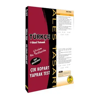 Tasarı ALES Türkçe Sözel Yetenek Yaprak Test Çek Kopart