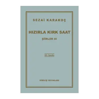 Şiirler 3 - Hızırla Kırk Saat