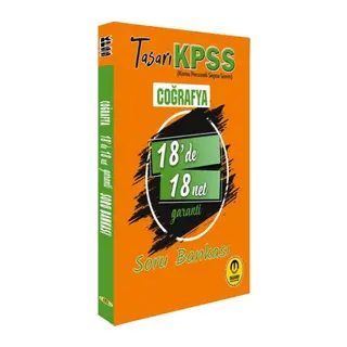 Tasarı KPSS Coğrafya 18'de 18 Net Soru ası