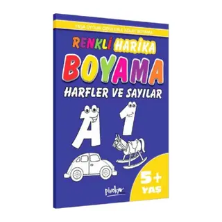 Renkli Harika Boyama Harfler ve Sayılar (5+Yaş)