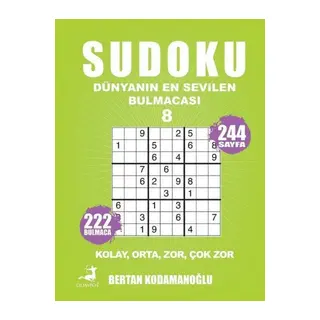 Sudoku - Dünyanın En Bulmacası 8 - Kolay Orta Zor Çok Zor