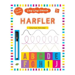 Çizgi Çizgi Etkinlik - Harfler (4+ Yaş)