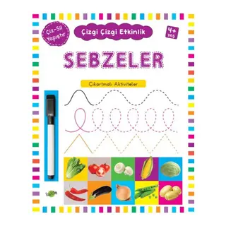 Çizgi Çizgi Etkinlik - Sebzeler (4+ Yaş)