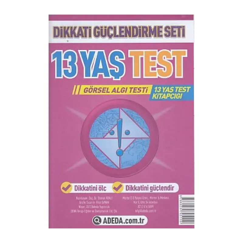 Dikkati Güçlendirme Seti 13 Yaş Test