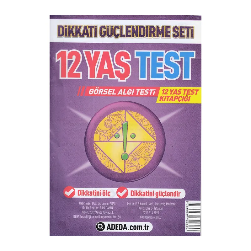 Dikkati Güçlendirme Seti 12 Yaş Test