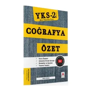Delta Kültür YKS 2. Oturum Coğrafya Özet