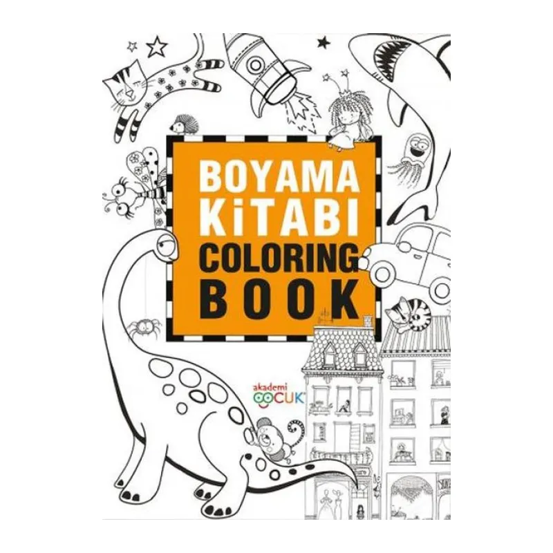 Boyama Kitabı - Coloring Book - 24X33,5 cm
